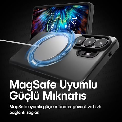Galaxy S26 için Matt Flex Serisi Magsafe ile Uyumlu Yükseltilmiş Lens Çerçeveli Ultra Güçlü Darbeye Dayanıklı Yumuşak Silikon Kılıf (Beyaz, Galaxy S26) - Görsel 3