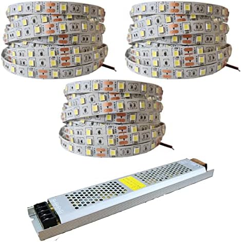 Alternative view of 15 Metre Şerit LED Beyaz Renk + 12v 16.5 Amper 200 Watt LED Trafo - 3 Dirençli Double Pcb - Oturma Odası, Yatak Odası ve Mutfak için Gizli Aydınlatma