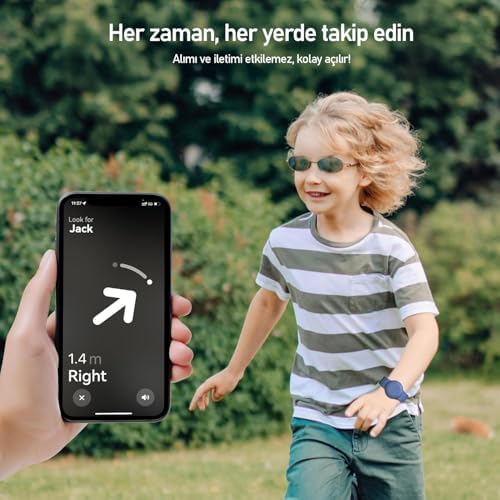 Alternative view of TagSafe Çocuk Bileklik Silikon AirTag Uyumlu Kılıf Saat Hafif Su Geçirmez (Mavi)