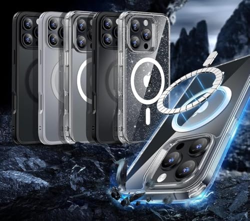 Alternative view of iPhone 16 Pro Max için Magsafe Uyumlu Şık Şeffaf Kılıf - Kablosuz Şarjlara Uyumlu Full Koruma Sağlayan