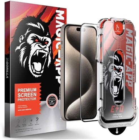 X-Gorilla iPhone 13 Pro Max / 14 Plus Ekran Koruyucu Cam | 9H Kırılmaz Tam Kaplama, Tozsuz Uygulama ve Kırılmaz & Çizilmez (Şeffaf & Hayalet Seçenekleri) - Görsel 3
