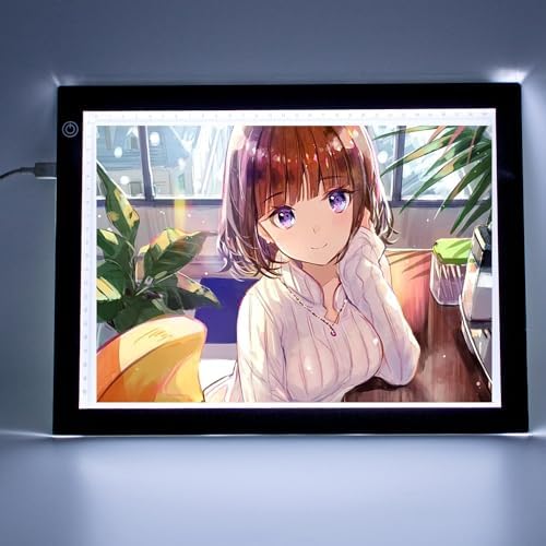 Alternative view of A4 Ultra-thin Portable LED Light Box Tracer USB Power Cable Dimmable Brightness LED Artcraft Tracing