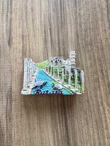 Alternative view of Antik Kent Dekoratif Mıknatıs, El Yapımı Boyalı Reçine, Turistik Hediyelik Eşya, Buzdolabı Süsü