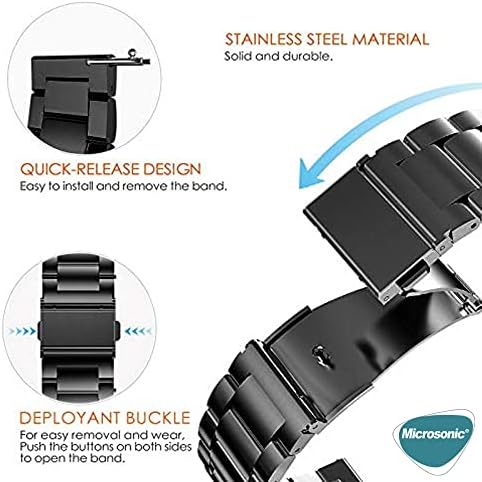 Alternative view of Galaxy Watch 6 40mm Metal Stainless Steel Kordon ( Galaxy Watch 6 40mm ile Uyumlu Kordon, Akıllı Saat Kayışı)