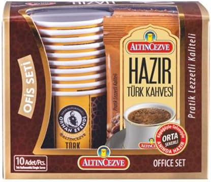 Ofis Seti Hazır Türk Kahvesi Orta (Orta Şekerli) 10' lu Paket (10 Adet x 9 Gr)