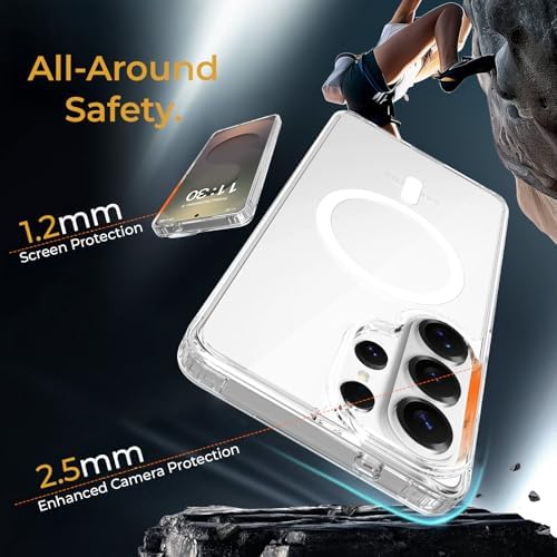 Galaxy Avantaj Paket - MagSafe Uyumlu Şeffaf Hybrid Kılıf + Easyfit 5D Ekran Koruyucu + Lens Koruyucu (Galaxy S26 Ultra) - Görsel 3