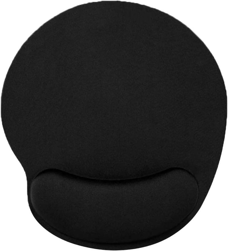BLACK DEER Siyah Bilek Destekli Mouse Pad,Ergonomik Kaymaz Taban,Oyun ve Ofis için Fare Altlığı,Suya Dayanıklı (Siyah) - Görsel 3
