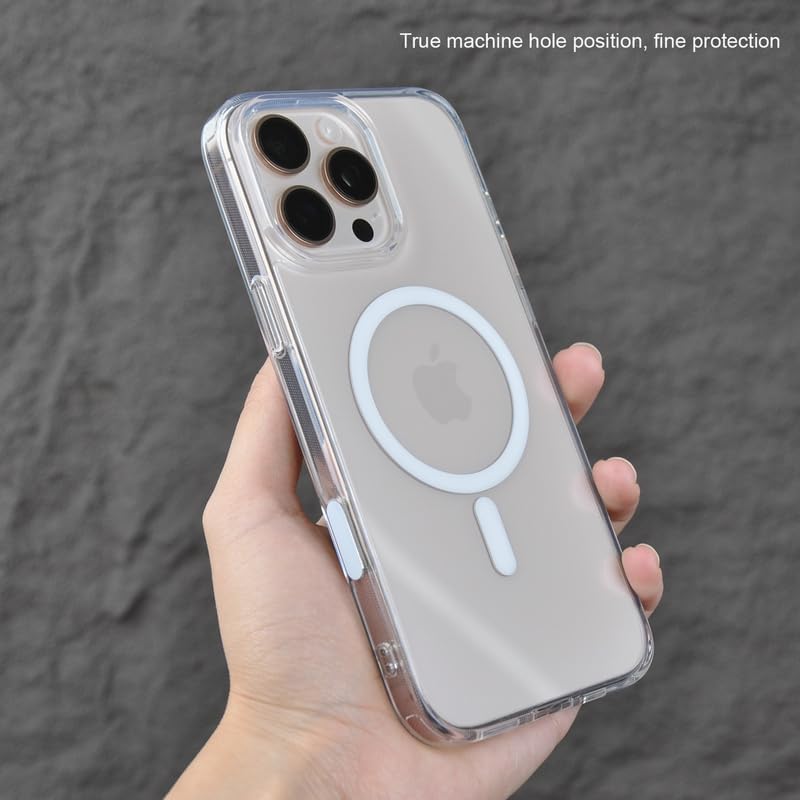IPhone 15 Pro Şeffaf Kılıf Magsafe Manyetik, Sararmaz Silikon, Darbe Korumalı, Kamera Korumalı, TPU Malzeme, Kablosuz Şarj Uyumlu - Görsel 2