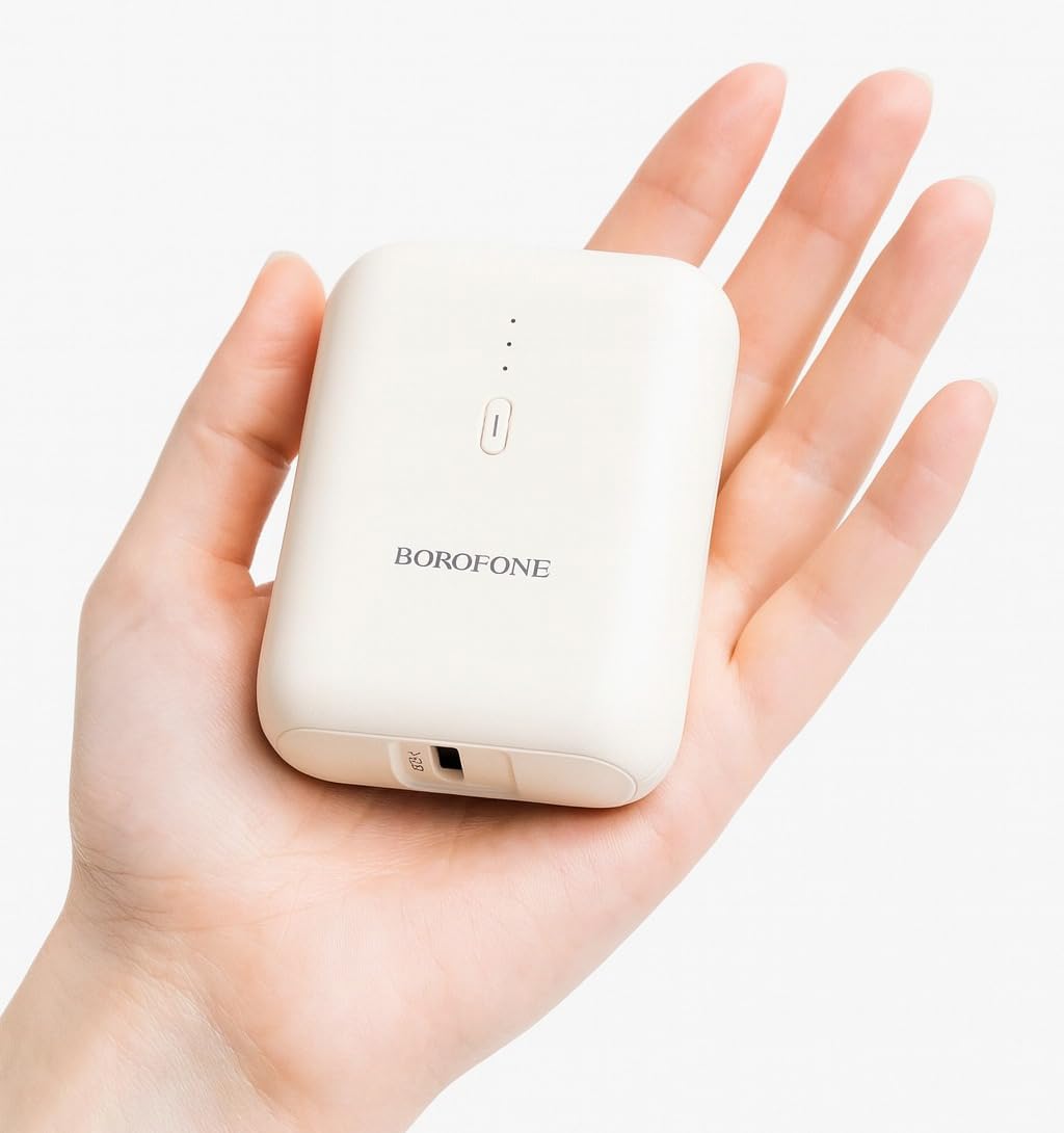 Borofone Powerbank Mini Boy 5000mAh Taşınabilir Güç Bankası Şarj Seviyesi Led Gösterli Kompak ve Hafif Tasarım iPhone ve Uyumlu Şarj Cep Boyutunda USB KABLO DAHİL DEĞİLDİR Bj31 - Görsel 3