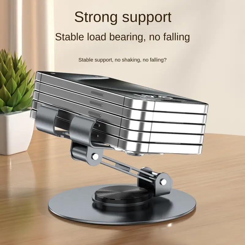 Alternative view of METAL ETRAFINDA 360 DERECE DÖNEBİLEN KATLANABİLEN Ayarlanabilir Yükseklik ve Açı Ayarlı TELEFON TUTUCU VE TELEFON STANDI RENK GRİ !!!! KAMPANYA SÜPER FİYAT !!!!!
