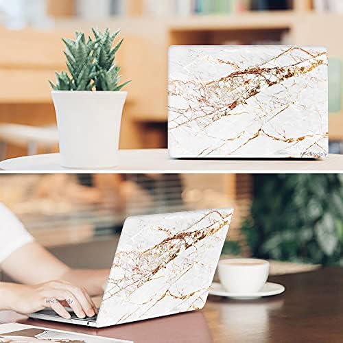 MacBook Pro 13 Mermer Desenli Kılıf A1706 A1708 A1989 A2159 A2251 A2289 A2338 M1 M2 Uyumlu Baskılı Sert Kılıf İnce Hafif Koruyucu Kapak R-09