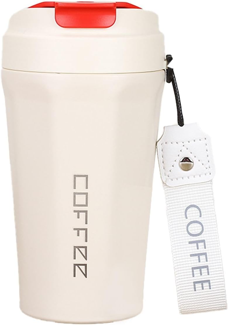 Alternative view of Komple 304 L Çelik Beyaz 410 ml Kahve El Termos Mug cin398by