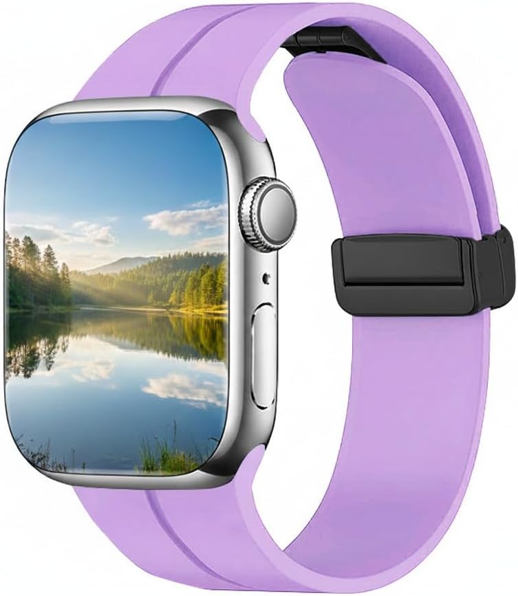 Apple Watch 45mm 44mm 42mm 49mm ile Uyumlu Kordon Guard Renkli Kopma Karşıtı Ayarlanabilir Manyetik Rahatsız Etmeyen Watch Ultra 2/1 9 8 SE 7 6 5 4 3 2 1 Uyumlu Kordon