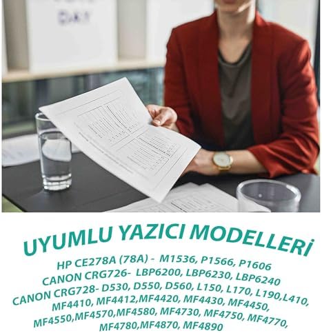 YSY CE278A 1536dnf 1606dn P1606dn P1566 P1560 -2100 Sayfa Verimli Muadil Toner Kartuş