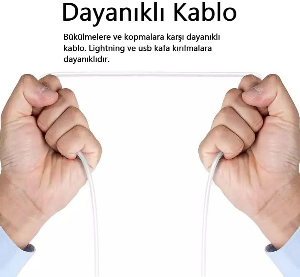 VGOSITE Lightning Usb Girişli 3.0 Hızlı Şarj Aleti, Yüksek Hızda Şarj Eder. Güvenli Şarj için Akım Korumalı, Telefonunuzu Tanır ve Maksimum Hızda Şarj Eder. Lightning Girişli Cihazlar İçin Uyumlu