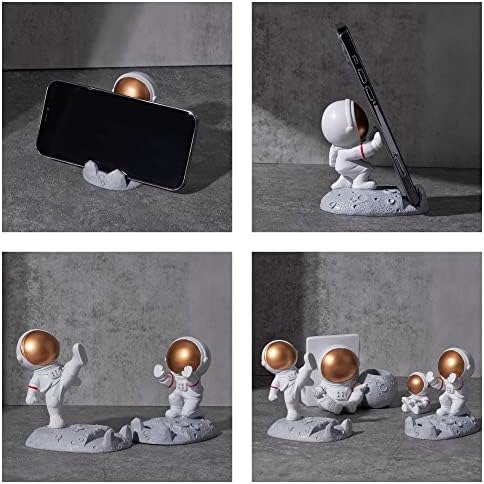 Alternative view of Astronot Cep Telefonu Standı Yaratıcı Uzay Adamı Telefon Tutucu Masaüstü Süsleri için, Eller İttiren