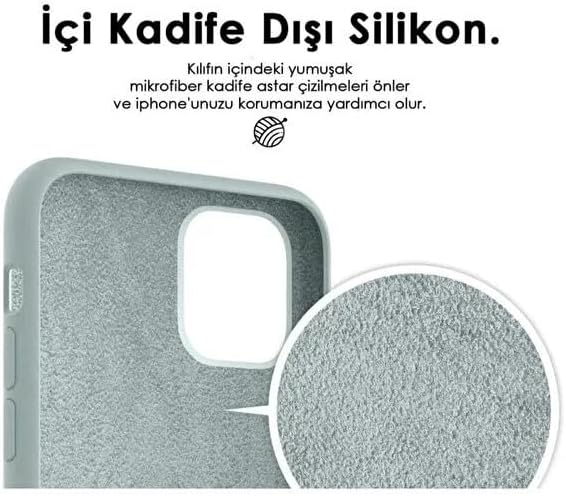 Alternative view of iPhone 17 Pro ile Uyumlu İçi Kadife Lansman Silikon Kılıf – Kamera Korumalı, Darbe Emici, Premium Yumuşak Kapak Beyaz