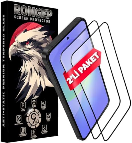 Alternative view of [2'li Paket]  Galaxy A36 için Ekran Koruyucu 9H Sertlikte Anti-Static Temperli Cam Netlik ve Dokunmatiği Etkilemeyen Çizik ve Darbelere Karşı  A36 Ekran Koruyucu (2'li Paket)