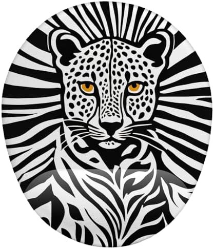 Leopar Desenli Bilek Destekli Mouse Pad