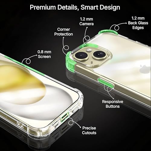 iPhone 15 için MagShield Serisi MagSafe ile Uyumlu Köşe Korumalı Şeffaf Hybrid Kılıf Ultra Güçlü Manyetik Çember ve Kristal Berraklığında Materyal Premium Kalite Kılıf (15) - Görsel 2