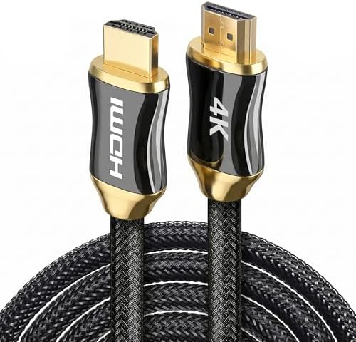 4K HDMI Kablosu (10 METRE) - Yüksek Hızlı Görüntü ve Ses İletimi - UHD Görüntü Aktarımı - Örgülü Kablo ve Metal Başlıklı - TV, Monitör, PS, Xbox, Projektör Uyumlu - Görsel 3