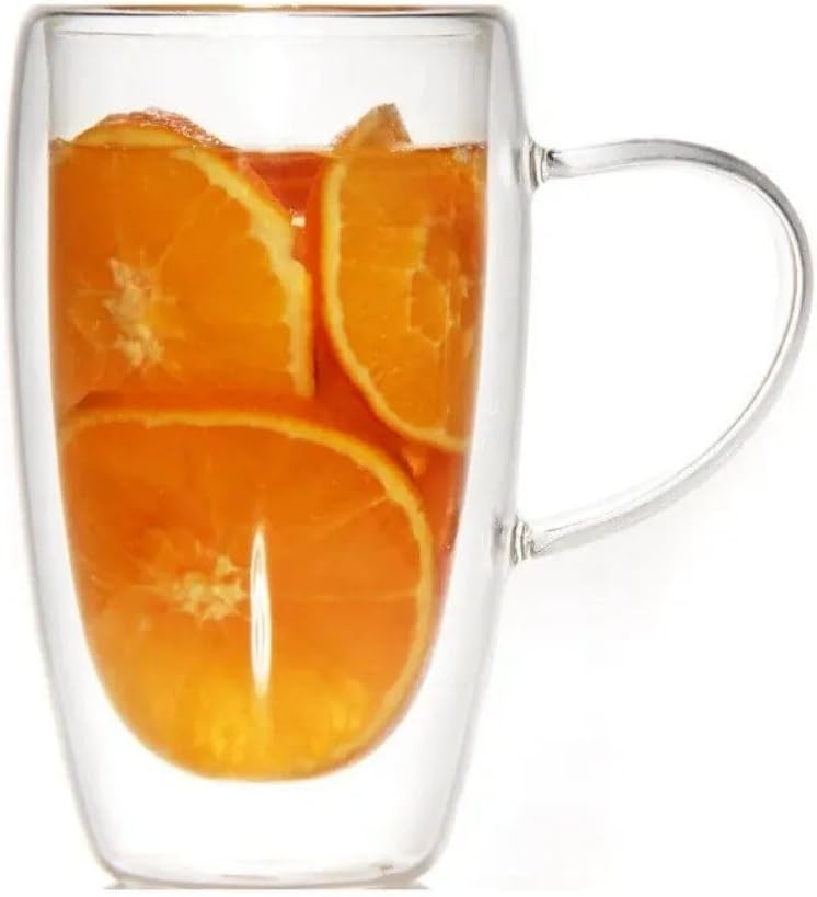 Çift Cidarlı Kahve, Latte, Meşrubat, Su, Cam Kupa, 400 ML, 1 Adet, 2039 - Görsel 2