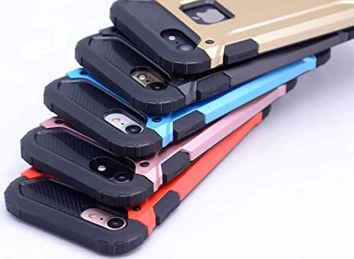 Apple iPhone 5 / 5S ile Uyumlu Kılıf Çİft Katman Koruyucu Crash Military Tank Kılıf - Mavi - Görsel 3