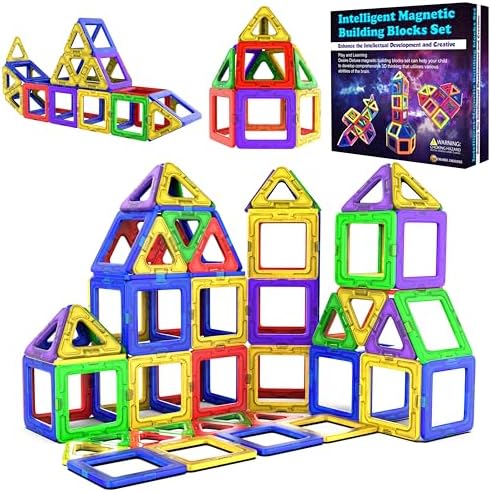 Alternative view of Desire Deluxe Manyetik Blok Seti | STEM & Montessori Eğitim Seti | Okul Öncesi ve İlkokul Çocukları İçin Sınırsız Yaratıcılık | BPA İçermez | 3+ Yaş | 40 Parça
