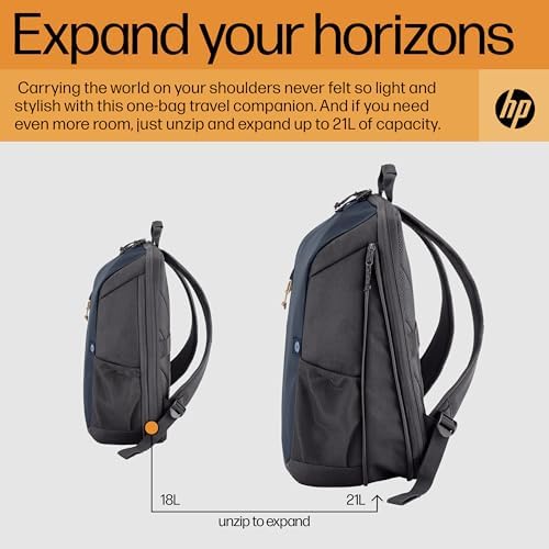 HP Travel 15.6 inç Bilgisayar Sırt Çantası Demir Grisi 6B8U6AA - Görsel 3