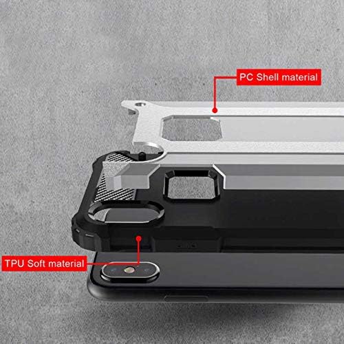 Alternative view of Apple iPhone XS Max 6.5 ile Uyumlu Kılıf Çİft Katman Koruyucu Crash Military Tank Kılıf - Mavi