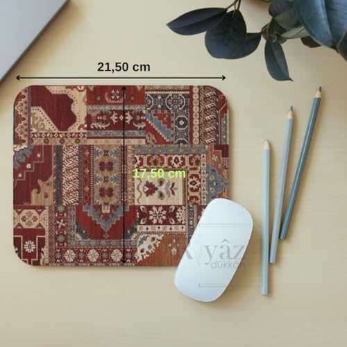Alternative view of Halı Motif Desen 3 - Dikdörtgen Mouse Pad, 17,5 cm x 19,50 cm