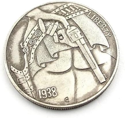 Revolver Tabanca Vestern Eskitme Hatıra Koleksiyon Metal Şans Hatıra Parası Cp023 - Görsel 3