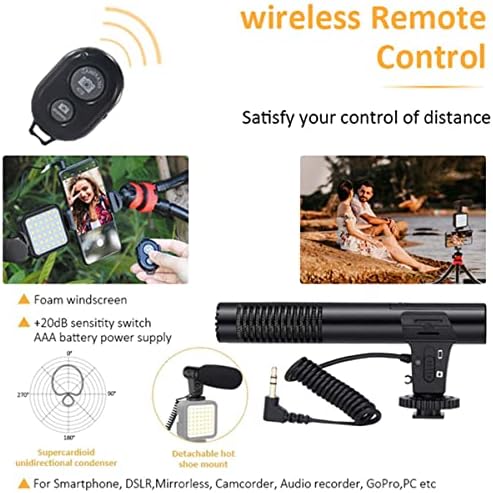 Profesyonel Vlogging Seti Video Kiti Tripod Mikrofon LED Işık Telefon Tutucu Kumandalı Selfie Vlog Tiktok YouTube - Görsel 3