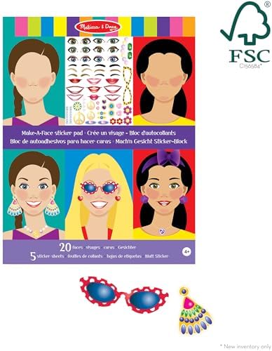 Melissa & Doug - Çıkartma Kitabı, Yüzler (14195) - Görsel 3