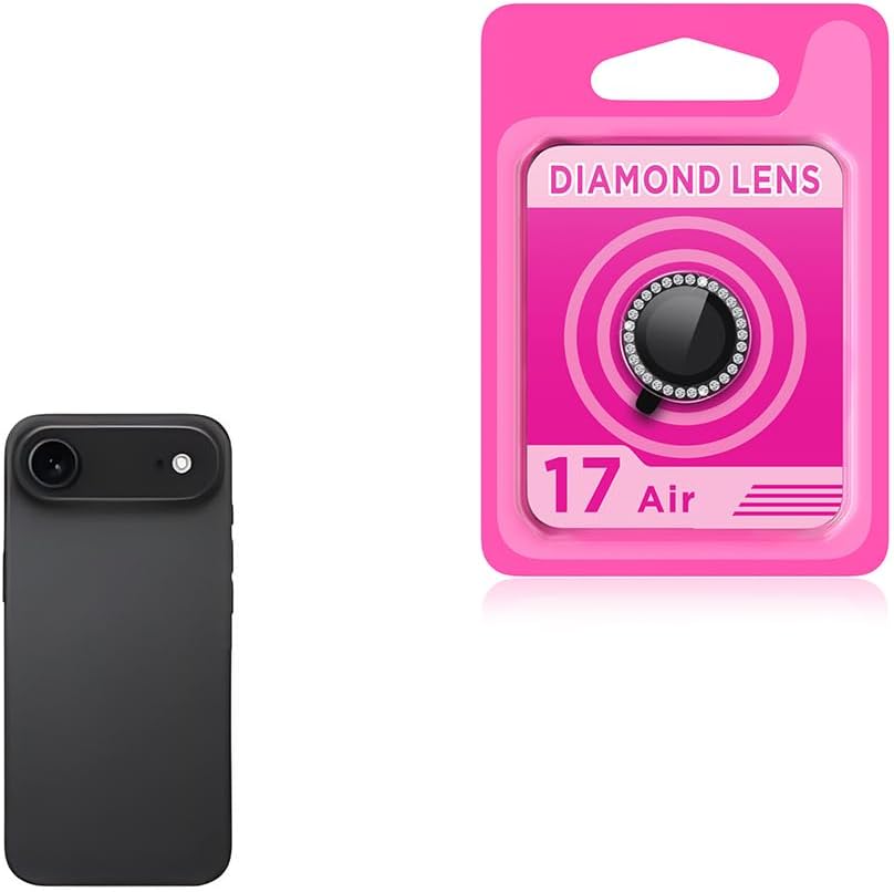 Senon Apple iPhone 17 Air İçin Zore CL-06 Kamera Lens Koruyucu (Siyah) - Görsel 2