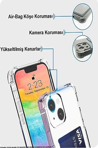 Alternative view of Galaxy S21 FE Kapak Kamera Korumalı Kartlıklı Darbe Emici Özellikli Şeffaf Silikon Kılıf
