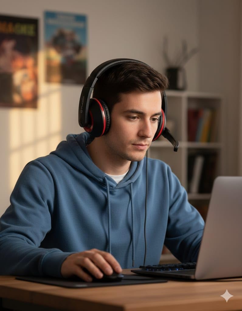 X8 SÜPER BASS STREO OYUN OYUNCU KULAKLIĞI BİLGİSAYAR NOTEBOOK LAPTOP TABLET CEP TELEFONU FULL UYUMLU AAA+ KALİTE KAMPANYA FİYAT-PERFORMANS ÜRÜNÜ - Görsel 3