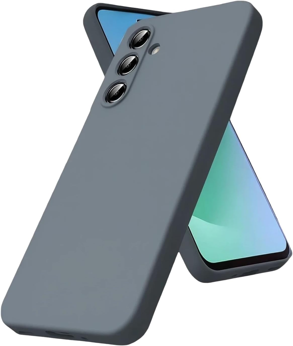Alternative view of & AKSESUAR  Galaxy S25 Fe ile Uyumlu İçi Kadife Kamera Korumalı Lansman Silikon Kılıf İnce Yapılı Tam Koruma Sağlayan Kamera Korumalı Kılıf (Gri)