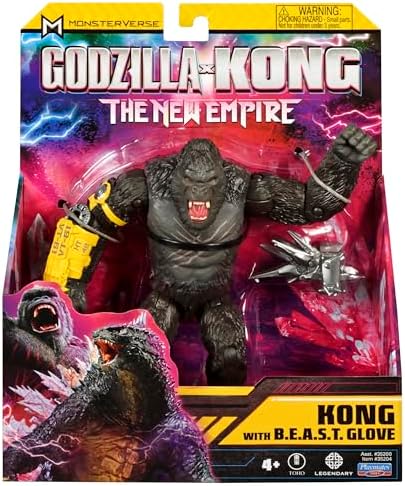 Alternative view of verse Godzilla for Kong The New Empire - MN303300Kong 15 cm Mafsallı Aksiyon Figürü Koleksiyonu, Son Derece Detaylı ve Aksesuarlı, 4 Yaş ve Üstü Çocuklar İçin,