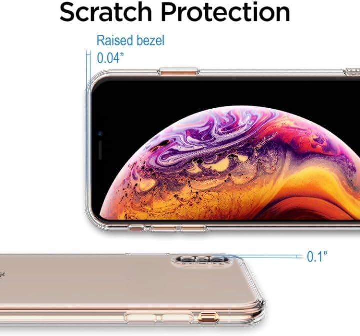 ile uyumlu Şeffaf Clear Silikon Yüksek Kalite Darbeye Dayanıklı Şık Telefon Kılıfı (iPhone X/XS) - Görsel 3