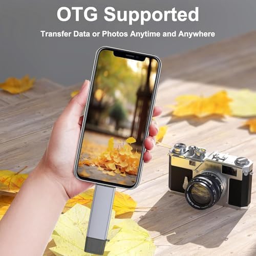 ADS-28 6ın1 Otg Card Reader- Lightning Apple, Iphone& Ipad için, USB 3.0 to Type C SD/TF Kart Okuyucu - Görsel 3