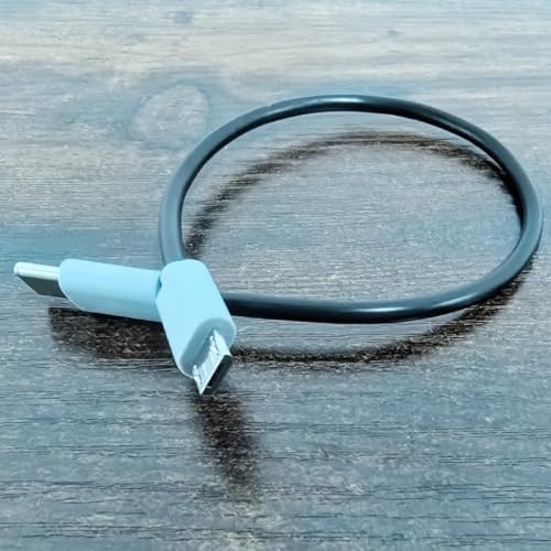 Type-C to Mikro USB Kablosu, USB Tip C - Mikro B OTG Kablosu Erkek - Erkek Şarj Veri İletimi, 25 Santimetre Kablo (ZR796-25cm Kablo) - Görsel 2