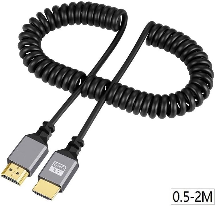 Alternative view of Hdmi Spiral Yaylı Uzayabilen FullHd 4k 60Hz Uhd Kablo (0.5-2 Metre)