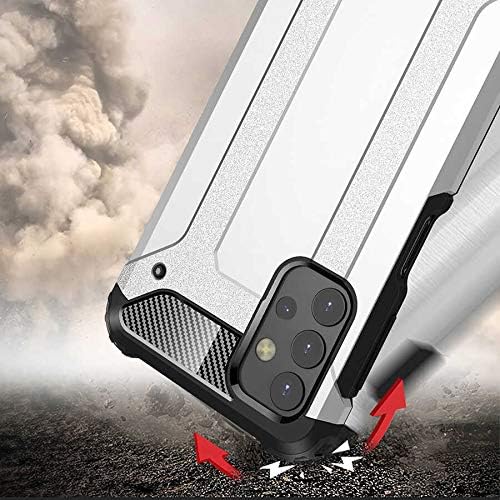 Galaxy A23 ile uyumlu Çİft Katman Koruyucu Crash Military Tank Kılıf - Gold - Görsel 2