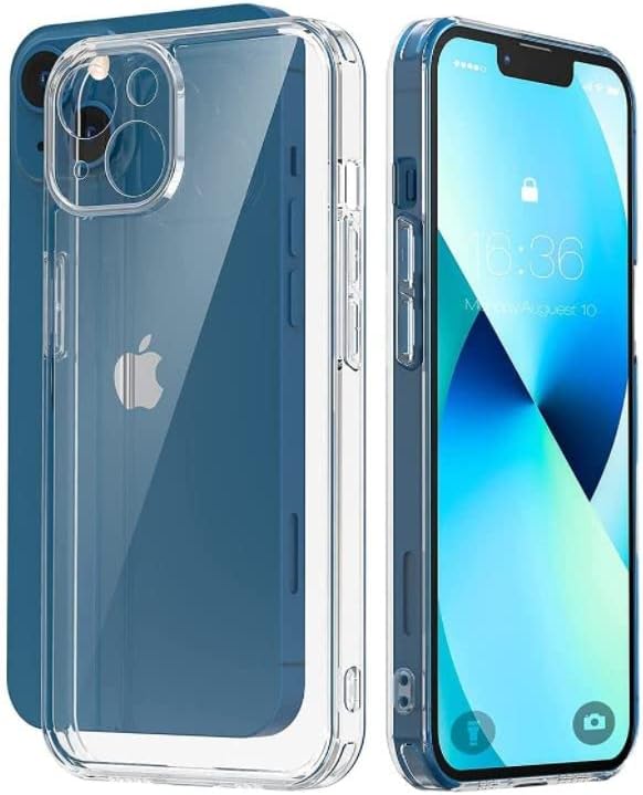 iPhone 13 ile Uyumlu Şeffaf Kılıf, Kamera Korumalı 13 (6.1'') Şeffaf Silikon Kılıf, Kamera Koruyuculu iPhone 13 Kılıfı - Görsel 2