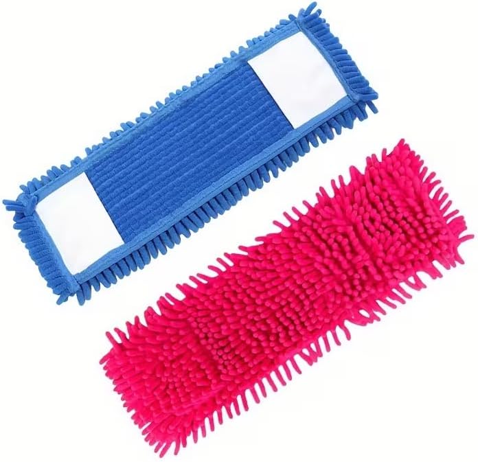 Makarna Mop Mikrofiber Paspas Yedeği, Evrensel Uyumlu Temizlik Başlığı, Döner Moplar İçin, Süper Emici, İz Tüy Bırakmayan Zemin Aparatı, Islak Kuru Şönil Bez, Asorti 40 CM