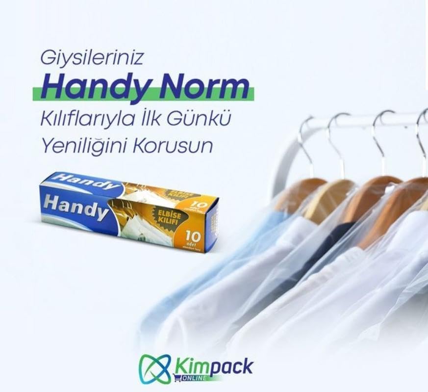 Alternative view of Handy Vakumsuz Şeffaf Giyisi Elbise Ceket Mont Askı Kılıfı Poşeti Torbası - 10 Adetlik 3 Kutu