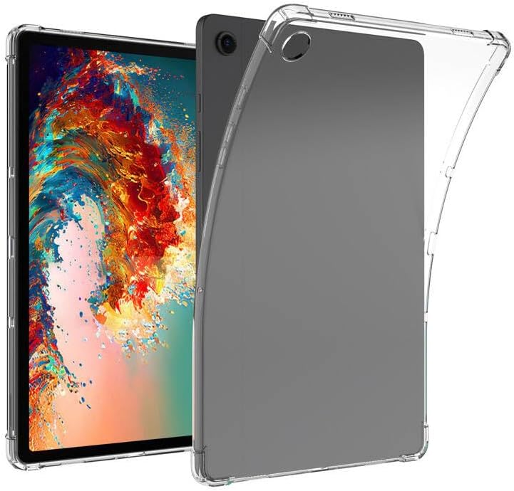 Galaxy İle Uyumlu Tab A9 Kılıf Tablet Nitro Anti Shock Silikon Kapak, Renksiz