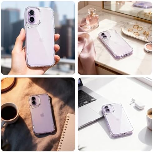 Alternative view of iPhone 17 için Defend Serisi Kristal Berraklığında Ultra Şeffaf Arkası Sert Polikarbonat Kenarları Yumuşak Silikon Super Koruyucu Özellikli Kılıf (Şeffaf, 17)