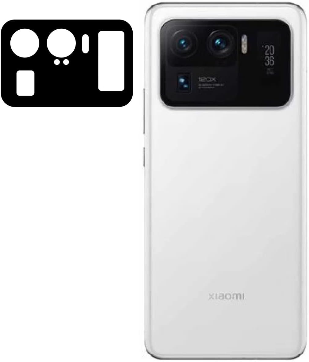 Alternative view of Xiaomi Mi 11 Ultra ile Uyumlu 3D Kamera Koruma Z-Panoply Tam Kaplayan Kamera Koruma Siyah